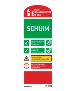 Pictogram gebruiksaanwijzing Schuimblusser