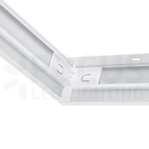 Opbouwframe Wit – Voor 120x30cm Back-lit LED Panelen (6,8 cm hoog) - Afbeelding 2