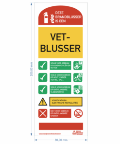 Pictogram gebruiksaanwijzing Schuimblusser