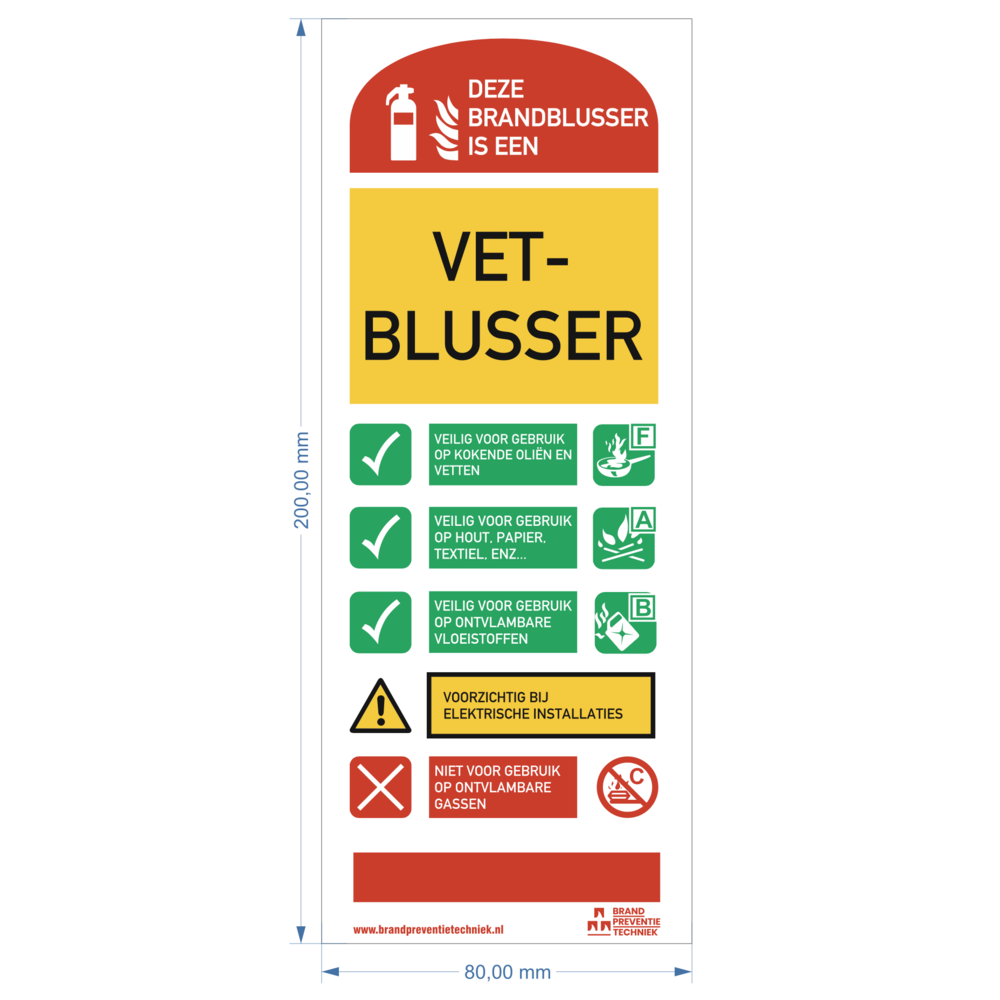 Pictogram gebruiksaanwijzing Schuimblusser
