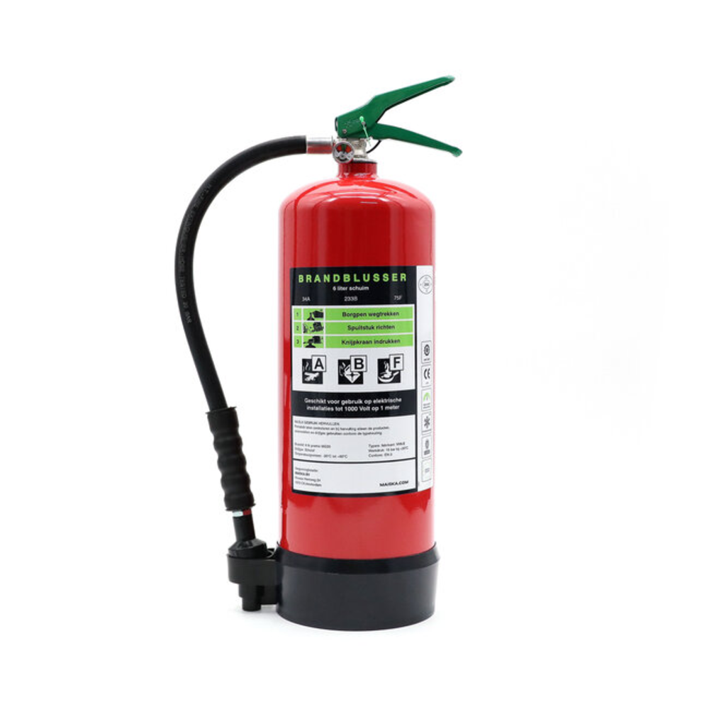 Schuimblusser VV6-E 6 LTR Vorstvrij brandklasse A