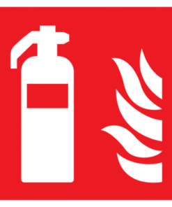 Pictogram brandblusser 200 x 200 mm