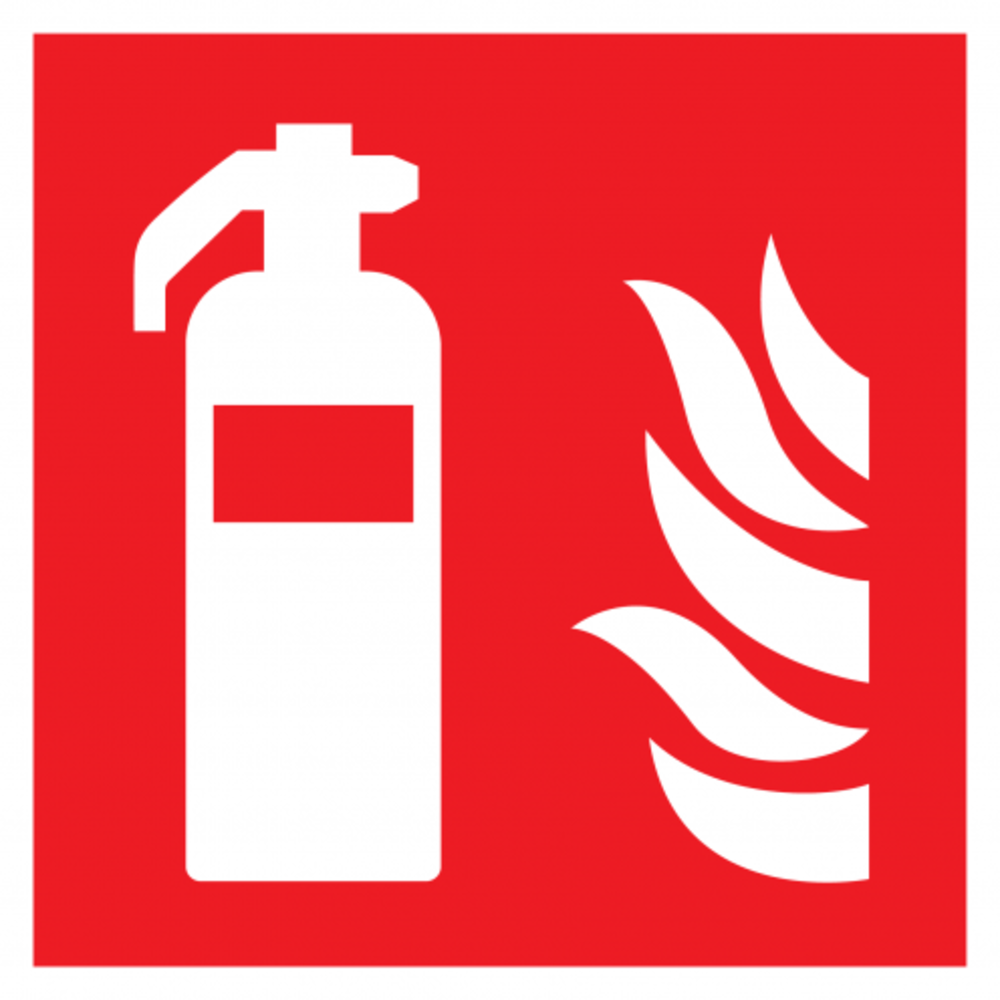 Pictogram brandblusser 200 x 200 mm