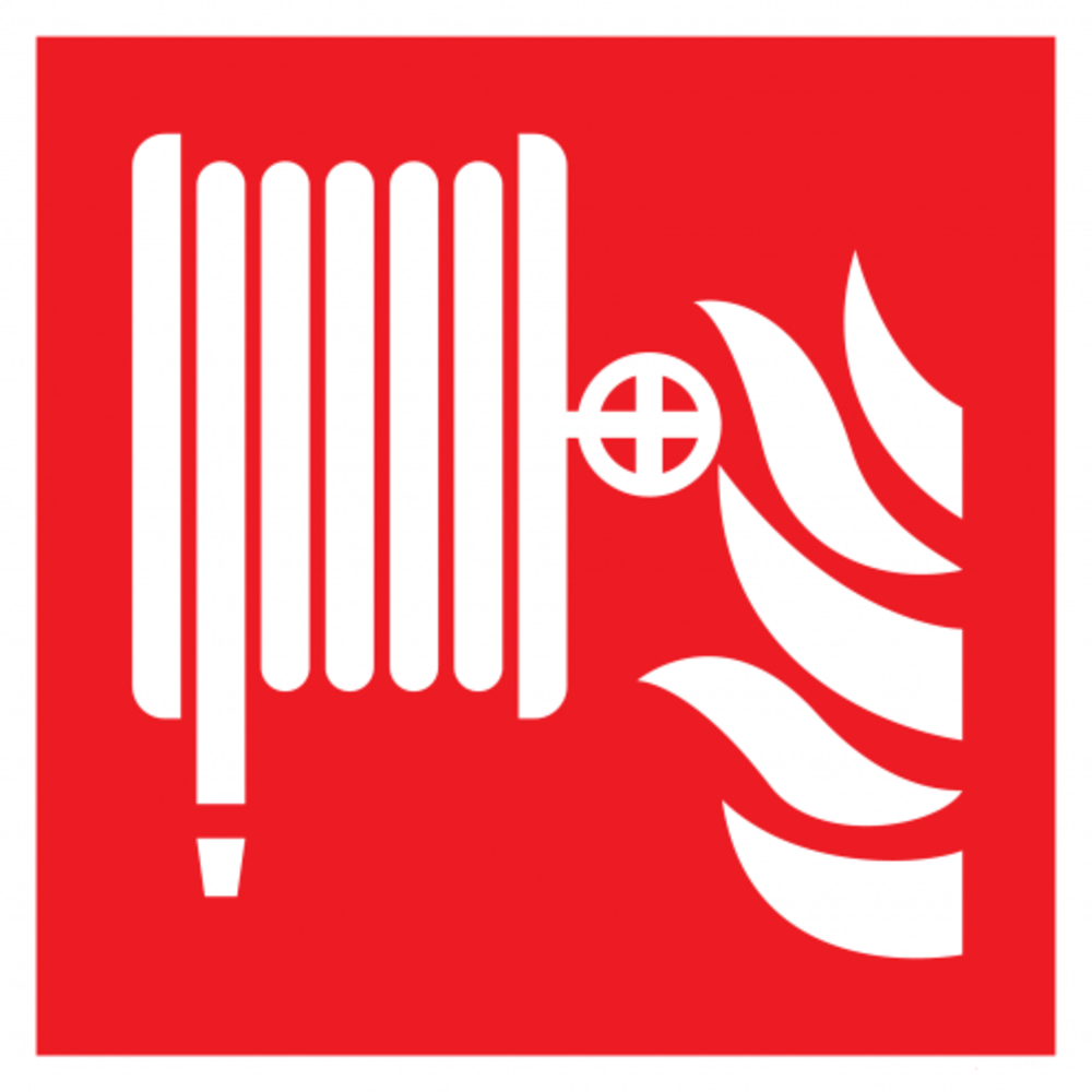 Pictogram brandslanghaspel 200 x 200 mm