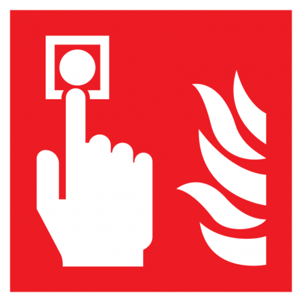 Pictogram brandmeldinstallatie 150 x 150 mm